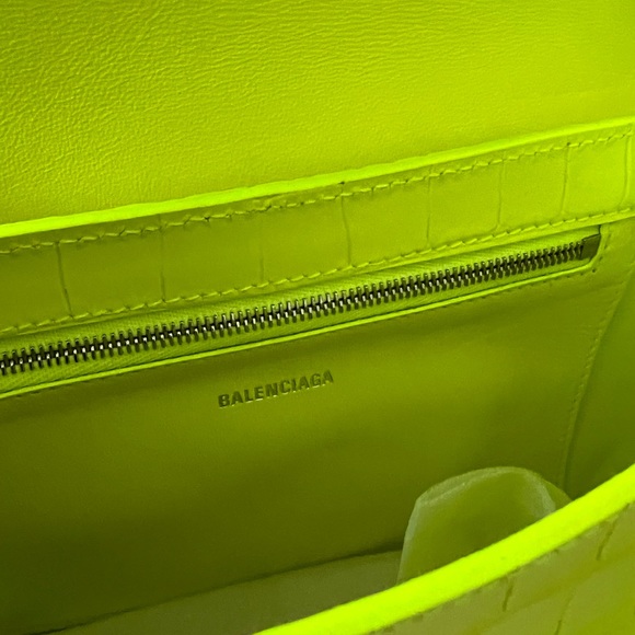 Balenciaga XXS Flap Street Croc Shoulder Bag - Picture 10 of 11